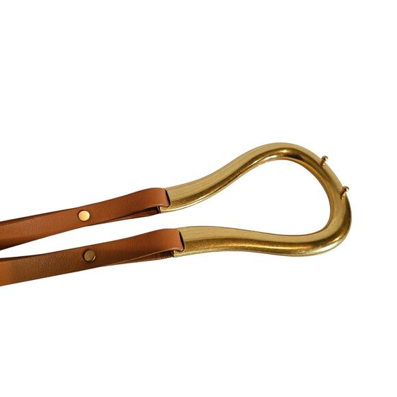 Bottega Veneta Double Strap Horsebit Buckle Belt Leather Wide - Picture 3 of 6